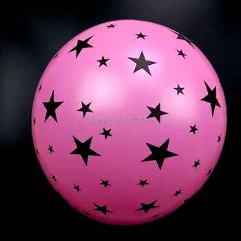 30pcs 12 palec tlstý 2,8 g Romantický Päť-špicaté hviezdy Balóny Black Star detská narodeninová Párty Svadobné Dekorácie Latex ballon
