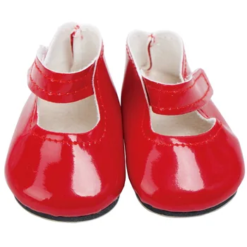 Móda Baby Doll Topánky na Bežné Nosenie, Ružové a Červené Pekné Ploché Topánky, Topánky sa Hodí pre 45 cm Bábiku 18-Palcové Príslušenstvo Deti Hračky