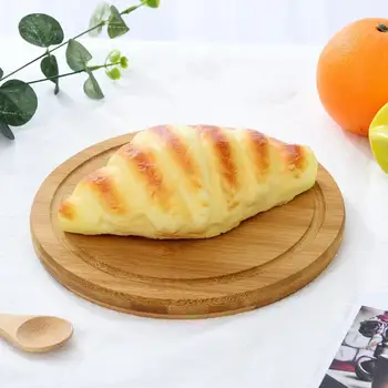 Drevo Okrúhly Tvar Ovocia Denný Chlieb GRIL Pizza Zásobník Reštaurácia Hotel Skladovanie Dosky
