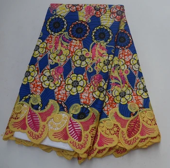 Hot Predaj Afrických Vosk čipky tkaniny vysokej kvality výšivky a kameňa francúzsky Čistý čipky textílie pre svadobné šaty TS7876