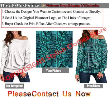 FOURDEIGNS Hot Predaj Dámy Soft T Shirt Kanaka Maoli Korytnačka Polynézskej Ibištek Plumeria Vzor Ženy Jeseň Pulóvre Topy Čaj