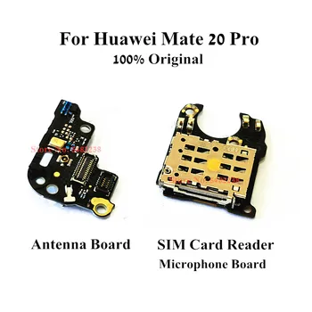 Pôvodný Pre Huawei Mate 20 Pro LYA-AL00 Mikrofón/Antény, Rady čítačkou SIM Kariet Flex Kábel MIKROFÓNU konektor Náhradné diely