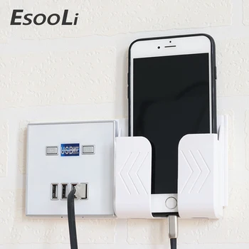 EsooLi USB Port 4A Stenu Nabíjací Adaptér EÚ Zástrčku sieťovej Zásuvke Panel Uzemnené Elektrické Nástenné Adaptérom, Nabíjanie