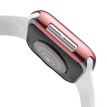 40 mm šírka Priehľadné silikónové puzdro Pre Apple 4 smart hodinky puzdro Pre Apple 4 dial ochrany príslušenstvo Pevný Ochranný film