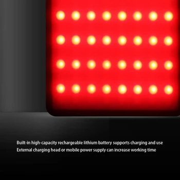 NÁRAST-RGB LED Prenosné Video Svetlo, Vstavané 1400MAh Batérie, 72 LED Svetlá, 3000-6000K Stmievateľné RGB Kameru, Video Svetlo,