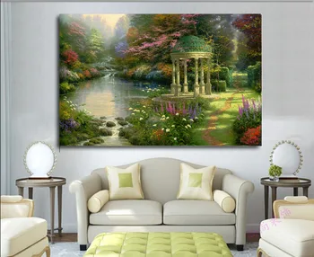 1Piece plátno umenie HD nové Wall Art Thomas Kinkade ( Záhradný modlitby)Maliarske Plátno Tlačiť pre Domáce Dekorácie pre domov\J0233