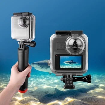 Vodotesné púzdro pre GoPro Max Športová Kamera Podmorské Potápanie Ochranný plášť 40M s Držiakom Príslušenstva