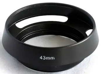 Promotie zadarmo verzending 49 mm, 52 55 58mm zwart Metalen Geventileerde Zonnekap Filter Draad PRE Leica, Panasonic nikon