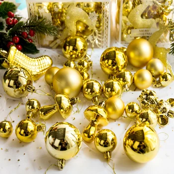 30 Plastové Vianočné Gule Darčekové Balenie Balík Mini-Aplikácie Flash Vianočné Dekorácie Okna Maľované Visí Loptu Ozdoby
