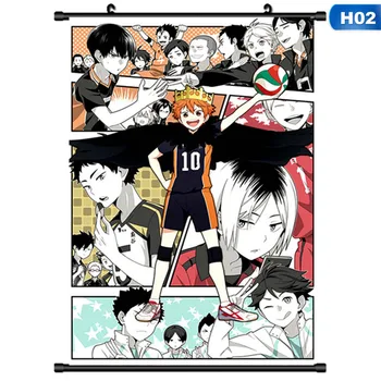 30*20 Cm Anime Handričkou Plagát Japonské Anime Anime Haikyuu Vysokej Školy Volejbal Múr Umenia Plagátu Dekorácie, Tapety