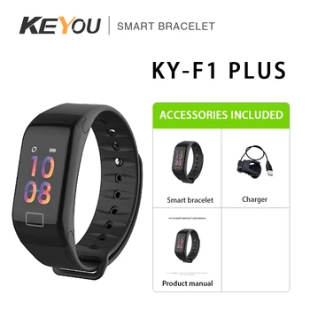 KEYOU-F1 PluS 0.96 palcový mužov a ženy móda zdravie športové inteligentný náramok náramok krokomer heart rate monitor krvného tlaku