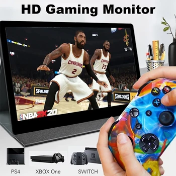 4K Prenosné obrazovky Monitora -15.6 Palcový FHD+ HDR FreeSync USB-C Prenosný Display