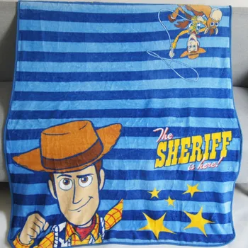 Modrá Buzz Woody Lightyear Plyšové Deka Hodiť pre Deti Chlapci Dievčatá v Lete Spanie poťah na Posteľ, Gauč Rovine 100x135cm