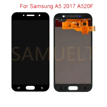 SAMUELT TFT LCD displej Pre Samsung Galaxy A5 2017 LCD S Rámom Dotykový Displej Montáž 5.2