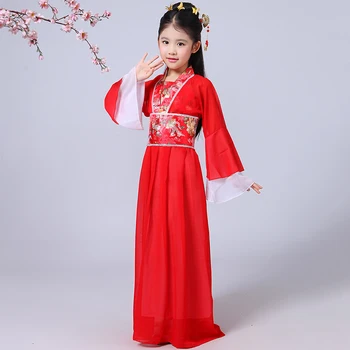 Tradičná Čínska Tanečné Kostýmy Pre Dievčatá Opera Deti Dávnych Víla Han Tang Dynastie Qing Hanfu Šaty Čínsky Vyhovovali DN2573