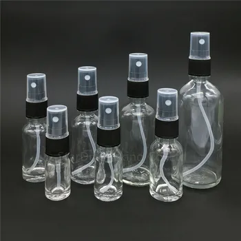 Transparentné Sklo Prázdne Parfum Spray Fľaša 5ml 10 ml 15ml 20ml 30 ml 50 ml 100 ml Jemné Hmlu Rozprašovač Fľašiach