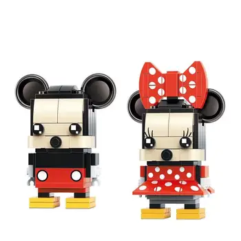 2021 NOVÝ Film Serices Cartoon Minifigure Hračka Stavebné Bloky Mickey Minnie Hrad Model Bloky Pre Dievčatá Chlapec Hračka Darček Disney