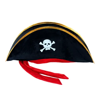 Halloween Kostýmy a Rekvizity Piráti Z Karibiku Kapitán Klobúk Morgan Kapitán Red Hat Reťazec Kravatu Pirát Klobúk