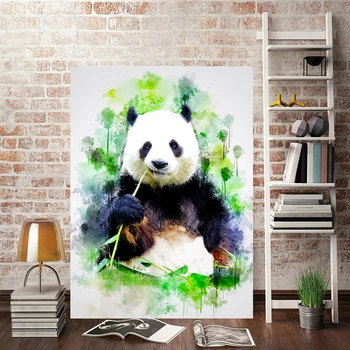 Plátno Tlačiť tiger Obrázok panda Wall Art slon Obrazy dragonfly Domova Sibírsky Husky Modulárny Plagát Na Obývacia Izba