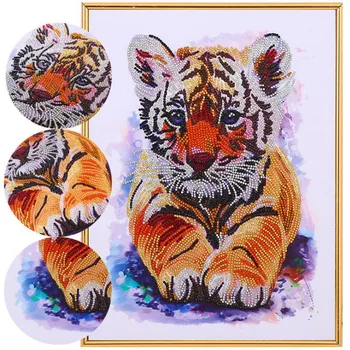 Špeciálne Tvarované Diamond Maľovanie Motýľ Páva tiger Kvet DIY 5D Čiastočné Vŕtať Cross Stitch Crystal Drahokamu Umenie a107