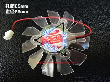 5 ks Nové 6010 Grafická karta ventilátor čepeľ Guľkové ložisko 55MM Priemer 25 mm Hole Ihrisku 12V 0.15 fanúšik čepeľ pre UNIKA grafika 2pin