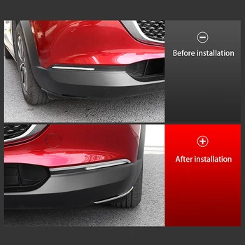 Auto Chrome Predné Hmlové Svetlo Obočie Kryt Výbava Nálepky Obloha Dekorácie Pásy pre Mazda CX-30 CX30 2020 2021