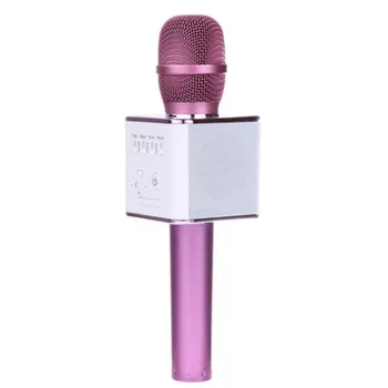 3-v-1 Bezdrôtové Bluetooth V4.0 Mikrofón Módne Prenosné USB Nabíjateľné Mikrofón Reproduktor Pre Karaoke Spievať Hudby Nahrávanie Hlasu