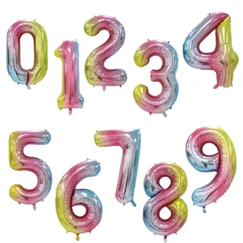 40 Palcový Veľký Fólie Narodeninové Balóny Vzduchu Hélium Číslo Balón Údaje Happy Birthday Party Dekorácie Dieťa Baloons Narodeniny Balon