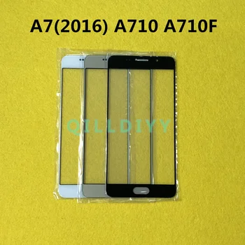 Dotykový Panel Náhradná Pre Samsung Galaxy A7 2016 A710 A710F Predné Sklo, Vonkajší Objektív + Nálepky + Nástroje