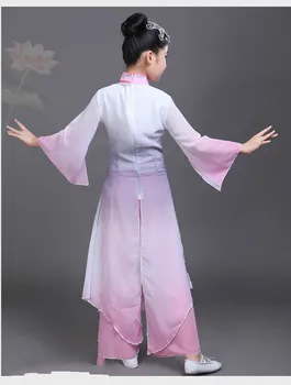 Tradičné Ventilátor Dáždnik Tanečné Oblečenie Klasická Yangko Tanec Oblek Dievčatá Čínske Ľudové Tanečné Kostýmy Fáze Nosenie Zobraziť Oblečenie