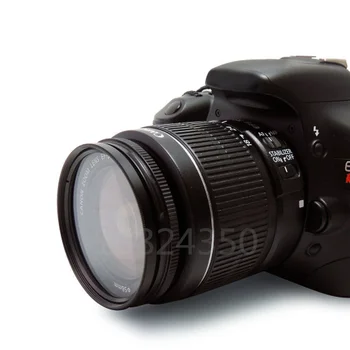3v 1set DSLR Fotoaparát, objektív UV Filter + clona + Šošovky pre Fuji Canon, Sony, Pentax Olympus Nikon D5600 D5500 D5300 D7500