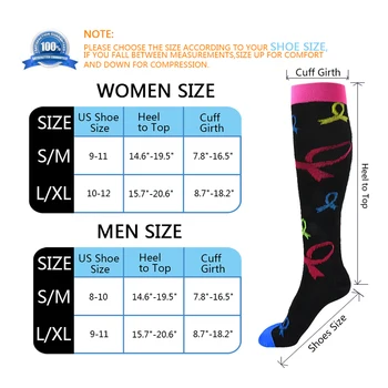 Muži Ženy Cestovanie Kompresné Ponožky 20-30 Mmhg Vhodné Pre Lekárske Kŕčové Žily Nôh Úľavu Bolesti ,Opuchy, Diabetes, Maratón Ponožky