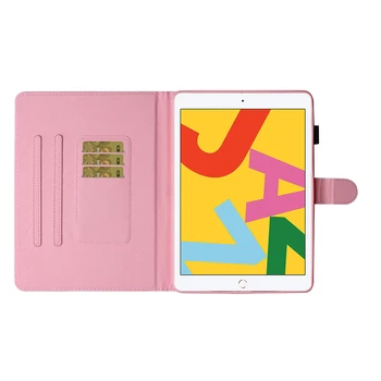 Pre Apple iPad 10.2 palcov 2019 Prípade Roztomilý Kreslený Kožený Kryt Pre iPad 7. Generácie A2200 A2198 A2232 10.2 Tablet Kryt Prípadoch