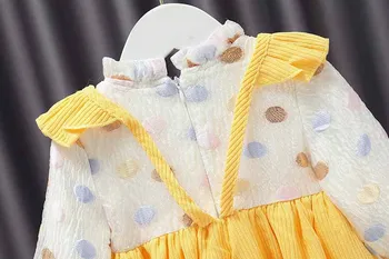 Baby Girl Dress Jar Dievčatko Retro Šaty Krásne Princezná Štýl 4 Farby