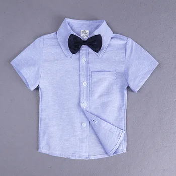 Chlapčenské odevy sady letných bavlna chlapca motýlik, gentleman popruh, šortky, krátke puzdre tričko 4 kus detí oblek.