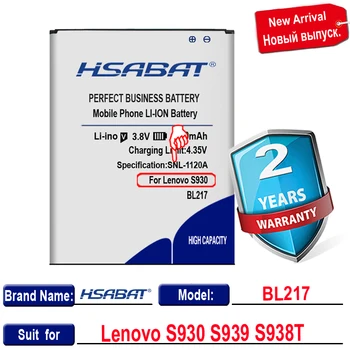HSABAT 4700mAh BL217 Použitie Batérie pre Lenovo S930 S939 S938t