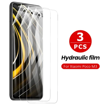 3ks Flexibilné Hydraulické Film Pre Xiao Poco M3 X3 NFC M2 Úplné Pokrytie Screen Protector Skla Pre Xiao Poco X3 NFC Predné Film
