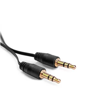AUX audio kábel s 3,5 Jack Aux Kábel 3,5 mm do 3,5 mm Audio Kábel Samec Samec Kabel Zlato Plug Auto Aux Kábel