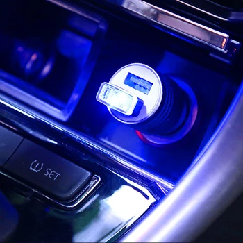 USB Mini LED Auto Atmosféru Svetla Cigaretový Zapaľovač Dekorácie Atmosféru Svetla pre Toyota, Honda CRV Suzuki SX4 Subaru