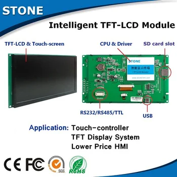 5 Palcový Human Machine Interface TFT Displej LCD Modul Programovateľných Logických LCD Radič Dotykový Displej pre Euqipment Použiť Prispôsobiť