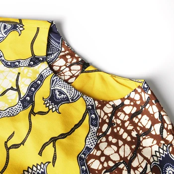 2020 Africkej Tlače Šaty, Oblečenie pre Ženy Dashiki Top Košele+headwrap hlavový most, Tradičná Party Šaty Africkej Tlače Šaty