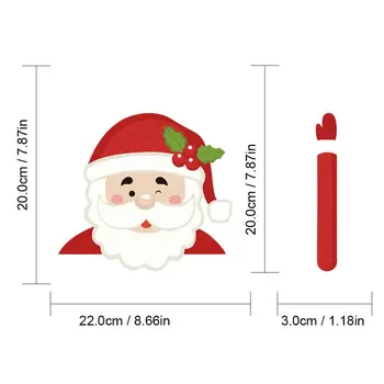 Móda Auto Styling Vianočné Dekorácie Santa Claus Mávali Auto Samolepky Styling Okna Stierač Obtlačky Zadné Sklo Dekorácie