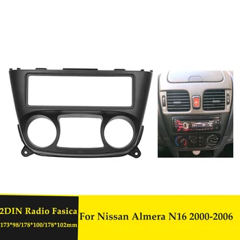 Jeden Din autorádio Fascia Stereo Prístrojovej dosky pre Nissan Almera Sentra 2000-2006 Jeden Din DVD Audio Tvár Priestorový Rám Dash Výbava