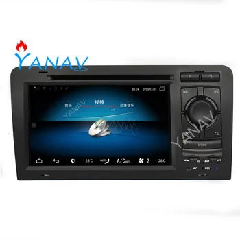 Android autorádia Audio 2 DIN Stereo Prijímač Pre-Audi A3, S3 2003-2011 GPS Navigáciu Video, Dotykový Displej Multimediálneho MP3 Prehrávač