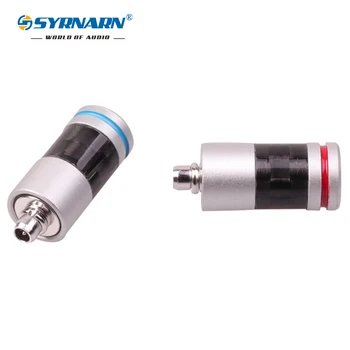 SYRNARN 1 Pár Seiko uhlíkových vlákien mmcx štandardné ródium-á slúchadlá upgrade pin plug SE846 SE535 UE900 315 pre 3,5 mm kábel