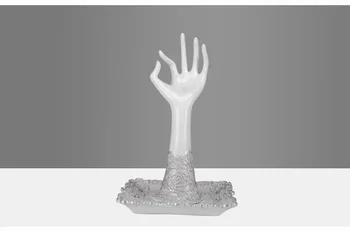 Tvorivé ruky model živice strane rámu šperky rack zásobník plavidlá socha socha obývacej izby, svadobný dar, domáce dekorácie a0896