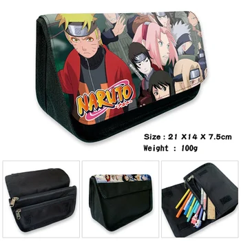 Anime Naruto Peračník Plátno Zip Super Veľké Kapacity Pero Taška Make-Up Papiernictvo Puzdro Školského Vzdelávania Dodávky