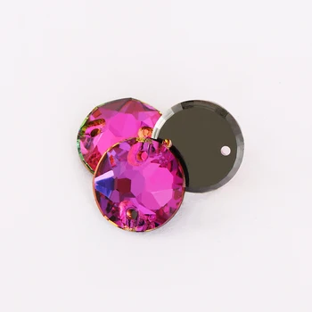 Svieti Farebné Korálky Kolo Rivoli K9 Flatback Sew-na Kamienkami Crystal na Oblečenie Kamienkami Sklo pre Diy Plavidlá, Dekorácie Jewelr