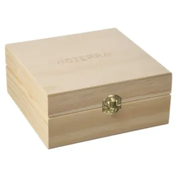 25 Drevené Rošty Úložný Box Organizátor Pre Esenciálny Olej Puzdro, Aromaterapia Kontajner Poklad Šperky Úložný Box