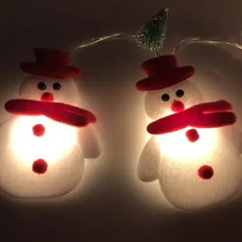 1.65/3m 10/20 LED Vianočné Snehuliak String Svetlá na Vianočný Stromček Holiday Party Dekorácie, Party Domov Dodáva Osvetlenie Interiéru